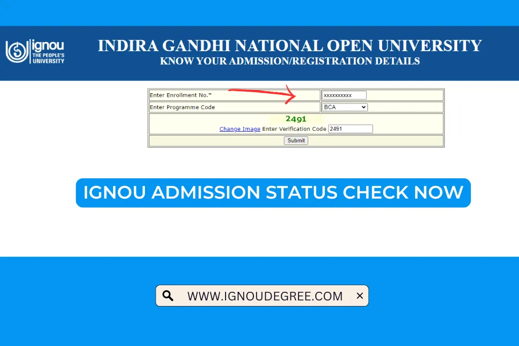 IGNOU Admission Status