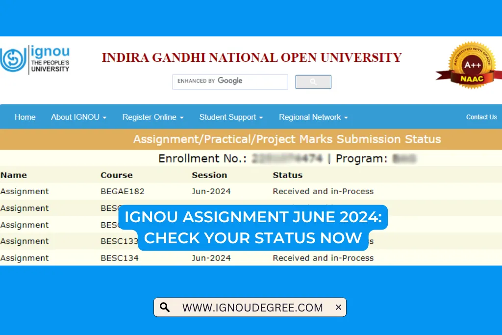 IGNOU Assignment June 2024