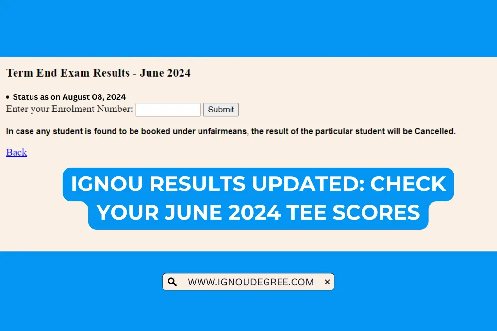 IGNOU Results Updated